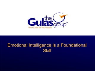 Emotional Intelligence is a Foundational
Skill
 