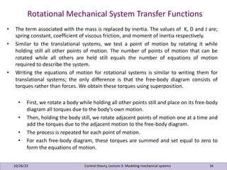 Motion System Transfer Function Example Control Theory Lecture Feedback Control Design | PDF