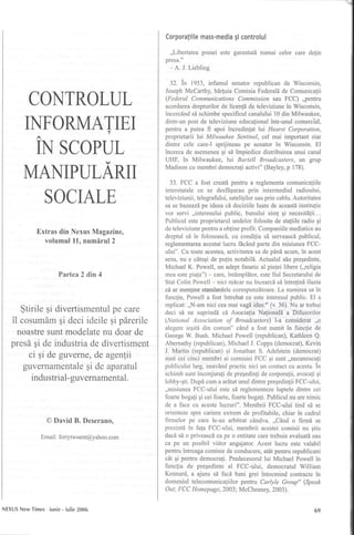 Controlul informatiei in scopul manipularii sociale 2din4