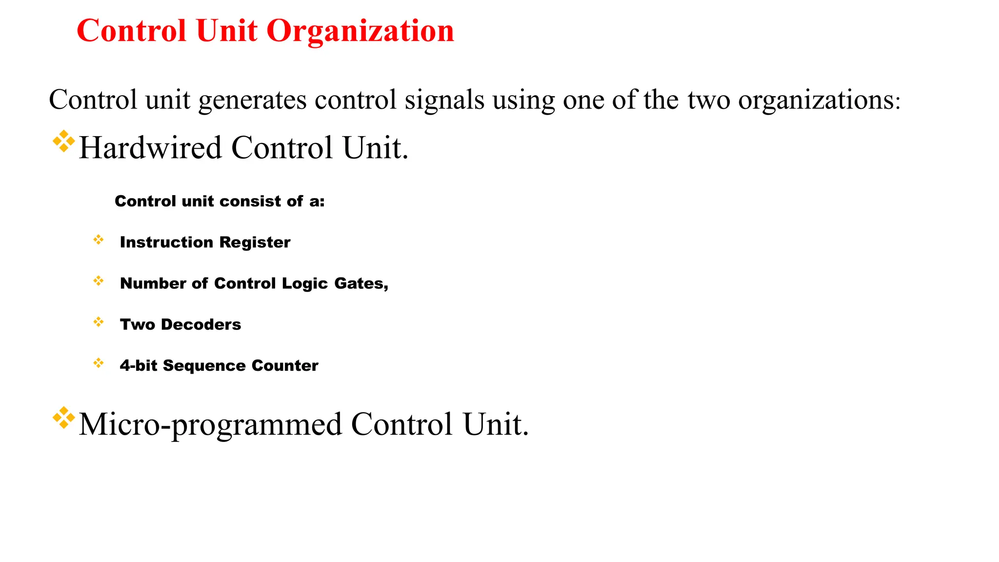 Control Unit and Instruction Cycle.pptx. | PPT