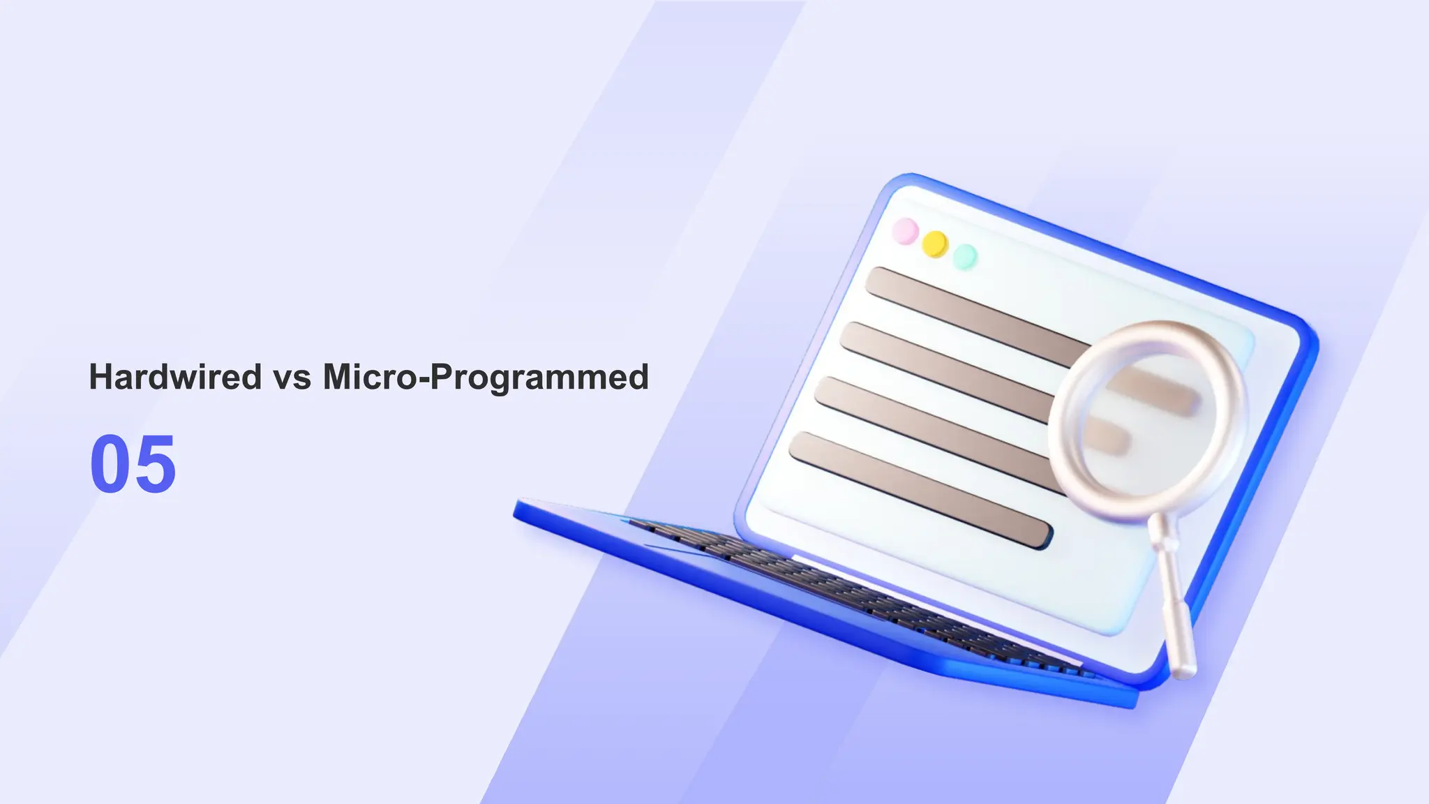 Hardwired vs Micro-Programmed
05
 