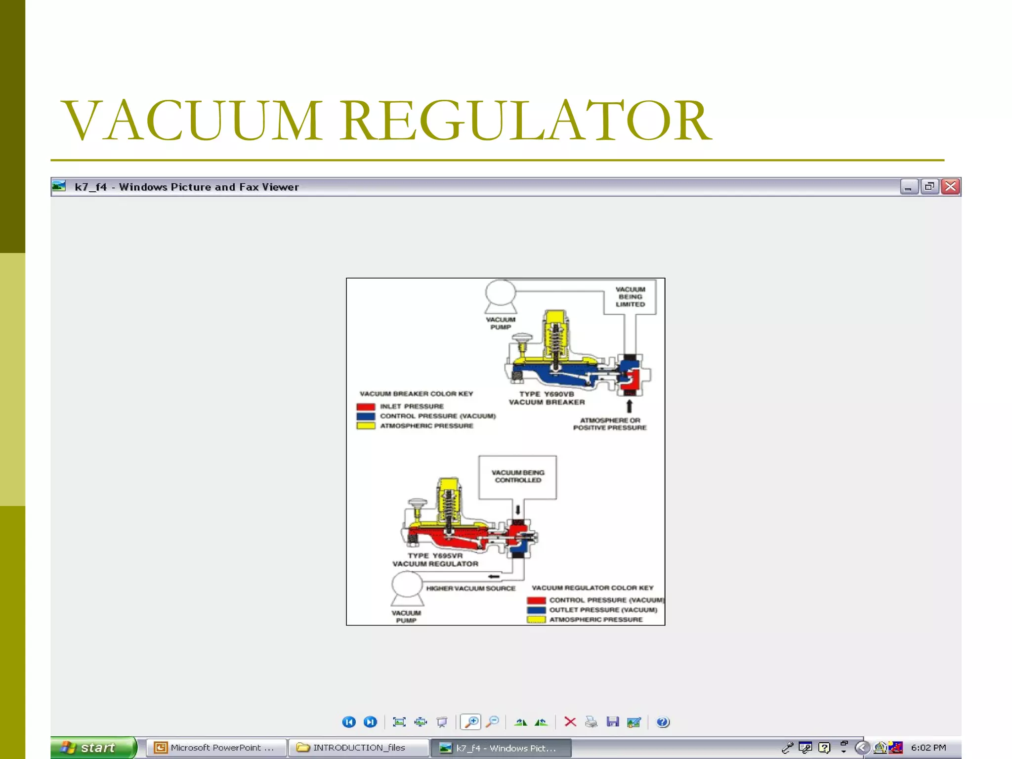 VACUUM REGULATOR
 