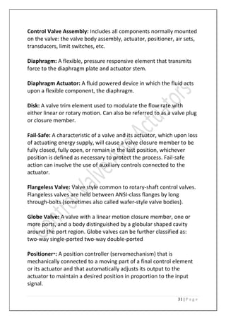 Control Valves And Actuators | PDF