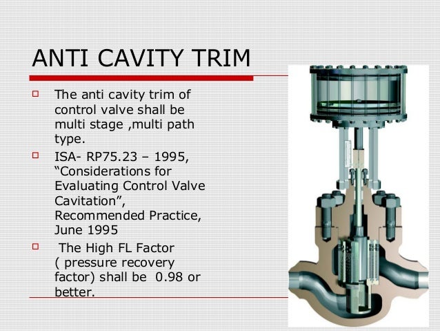 effects trim for Control thermal power plants valves