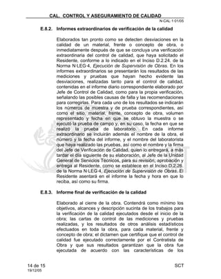 Control y aseguramiento de calidad | PDF