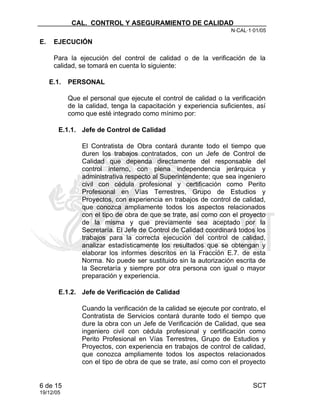 Control y aseguramiento de calidad | PDF