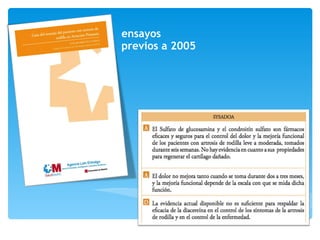 ensayos  previos a 2005 