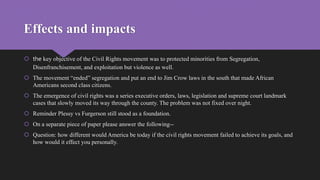 Controversies and interpretations of civil rights | PPTX
