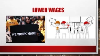 LOWER WAGES
 