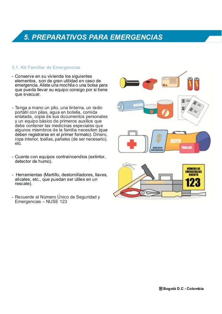 plan de emergencia familiar
