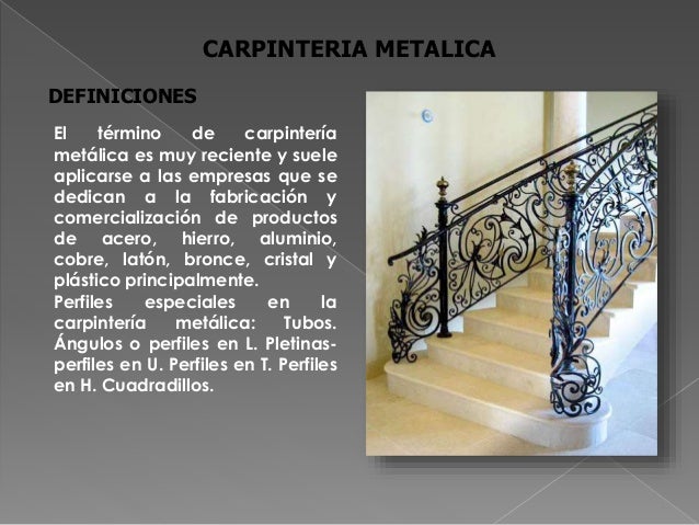 Perfiles para carpinteria metalica