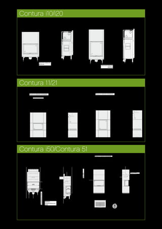 50
1315±10
1230±10
1070±10
120
10
450320±10
515
200
40±10
Air inlet Ø100
Ø 200
265
120
1595
1965±20
(1430)
620
1390
Ø 200
1755
2305
Min2380
475670
950
Combustible roof
1620
Min2380
2305
475450
1050
Combustible roof
265
120
1375
(1210)
1170
620
1880±60
Ø 200
785
680
1535±10
1450±10
1290±10
5
670320±10
515
200
40±10
Air inlet Ø100
Ø 200
685
580
Крыша из горючего материала Крыша из горючего материала
Впускное отверстие
Ø100 мм
Впускное отверстие
Ø100 мм
Contura i10/i20
Contura 11/21
670
1465
140 240
35±10
390
765
Justerbarfot
420
190
485
270
1220
345420
70 260
970
95
Tilluftsstos Ø100
Contura i50/Contura 51
Регулируемыеножки
Диаметр
воздухозаборника
Ø100
!
1085*
700*
Min2380
510
920
1650
770
Brännbart tak
500
235
1135
1370
Ø 150Utv.
500
235
1135
1370
Ø 150Utv.
Min2380
510
920
1650
770
Brännbart tak
Мин.2380
Внеш. Ø 150
Крыша из горючего материала
При установке камина у
стены из горючего материала
необходимо использовать
встраиваемый защитный
экран (доп. оборудование)
либо защищать стену панелью
из негорючего материала.
 