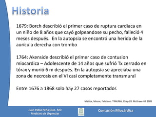 EKG 2Contusión MiocárdicaJuan Pablo Peña Diaz,  MDMedicina de Urgencias