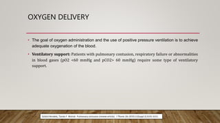 pulmonary contusion | PPTX