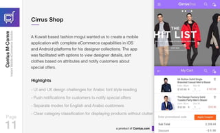 Contus M Comm - The Custom Mobile Commerce Solution & App Development