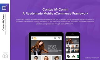 Contus M Comm - The Custom Mobile Commerce Solution & App Development