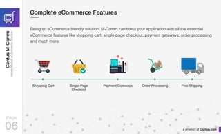 Contus M Comm - The Custom Mobile Commerce Solution & App Development