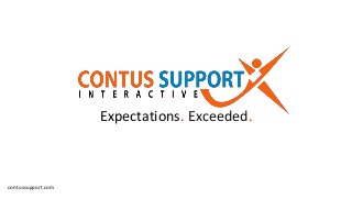 contussupport.com
Expectations. Exceeded.
 