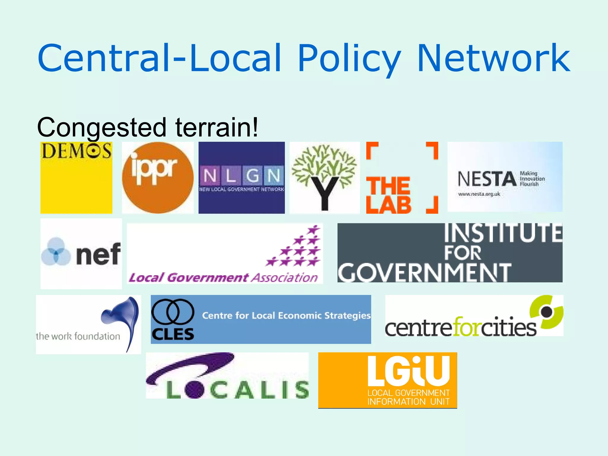 Central-Local Policy Network
Congested terrain!
 