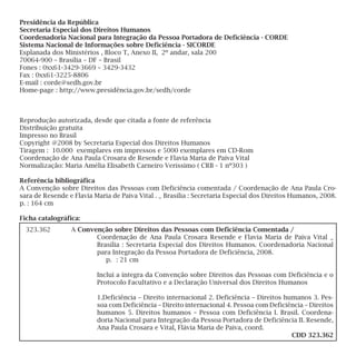 Convenção das Pessoas com Deficiência Comentada