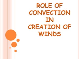 ROLE OF
CONVECTION
     IN
CREATION OF
   WINDS
 
