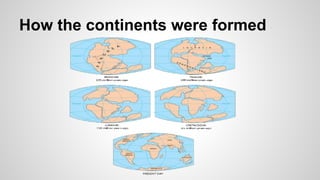 How the continents were formed
 