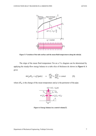 Convection Heat Transfer in a Smooth Pipe | PDF