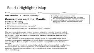 Read / Highlight / Map
 