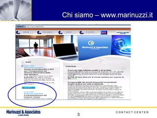 C O N T A C T C E N T E R
3
Chi siamo – www.marinuzzi.it
 