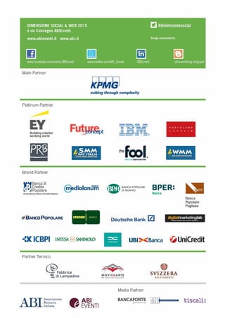 Seguici e commenta su #dimensionesocial – L’ordine degli interventi potrebbe subire delle variazioni
 