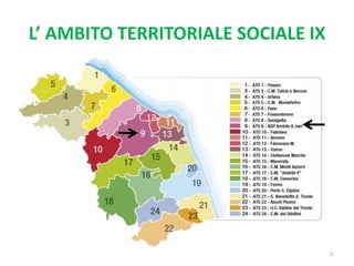 L’ AMBITO TERRITORIALE SOCIALE IX
2
 