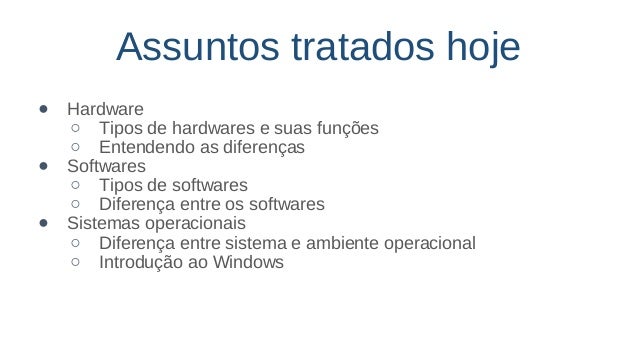 Conceitos De Hardware E Software