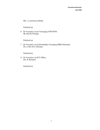 Convenant e-factureren