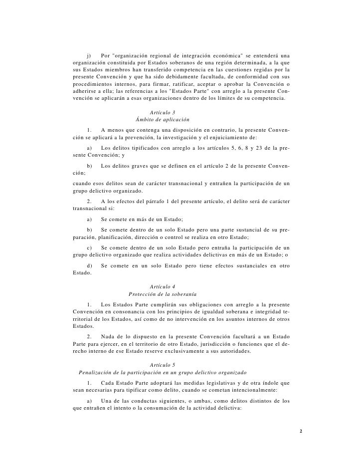 Convención de las naciones unidas contra la delincuencia organizada t…