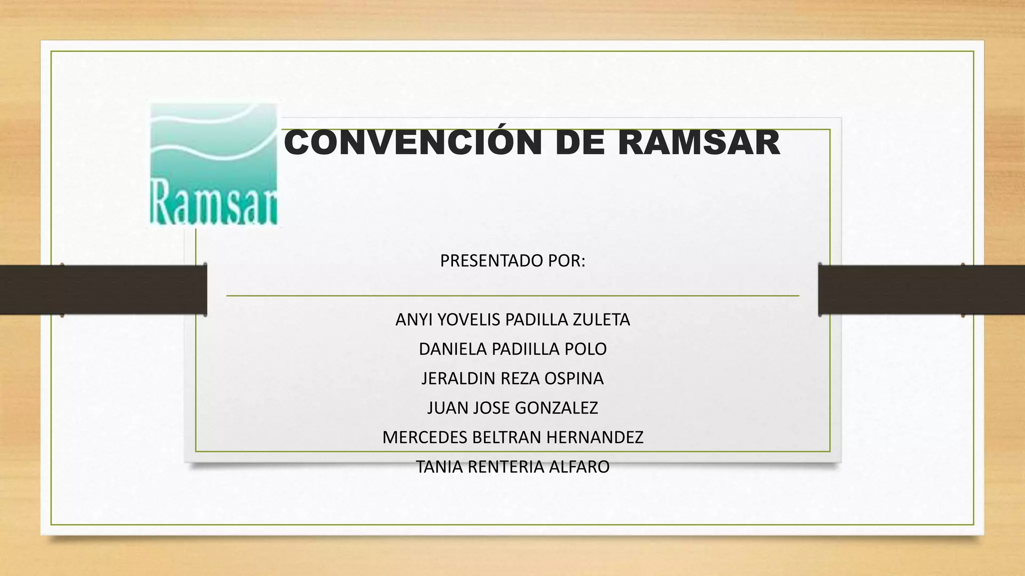 Convención de RAMSAR 1971 PPT
