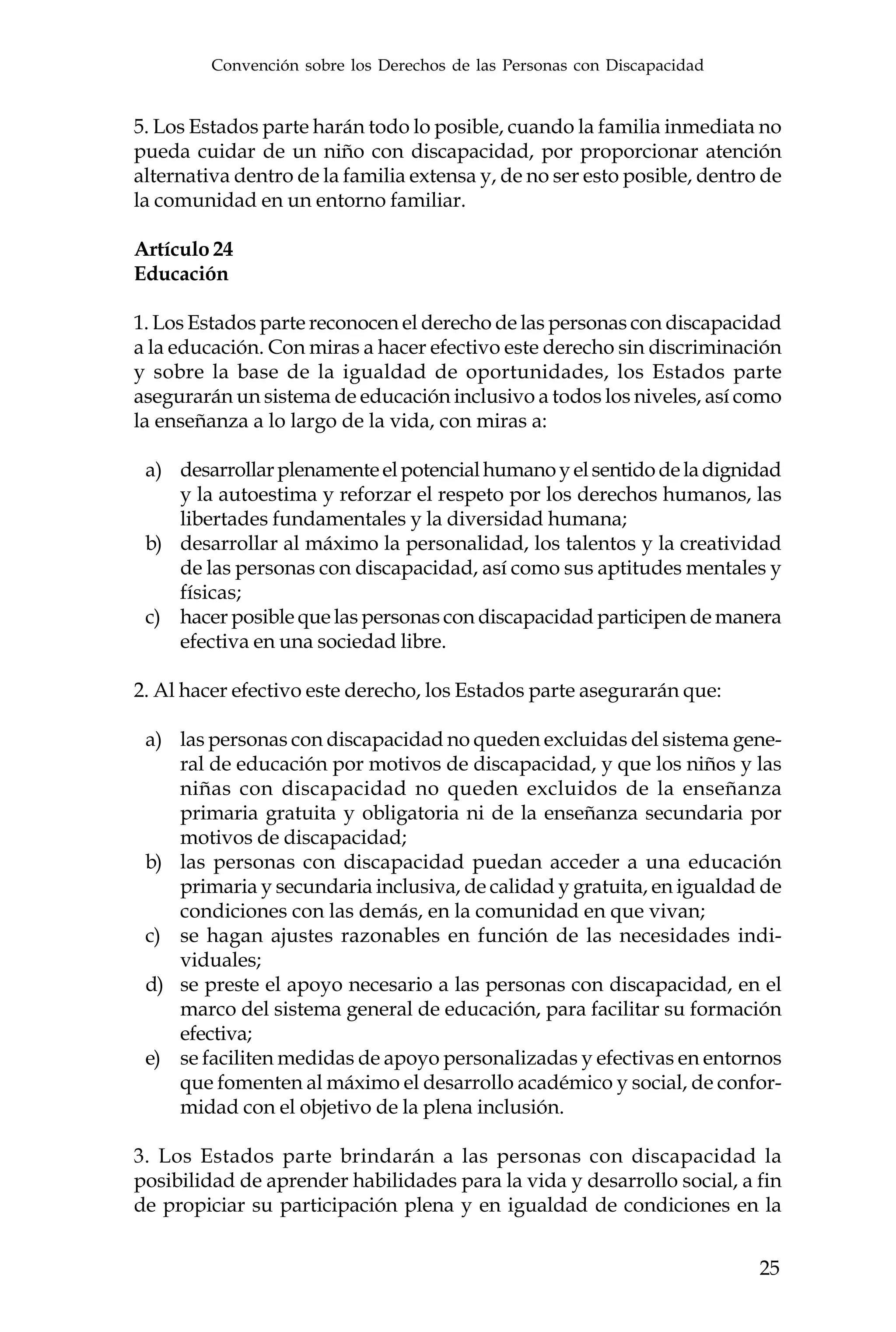 Convencion sobre los derechos humanos de las personas con discapacidad ...