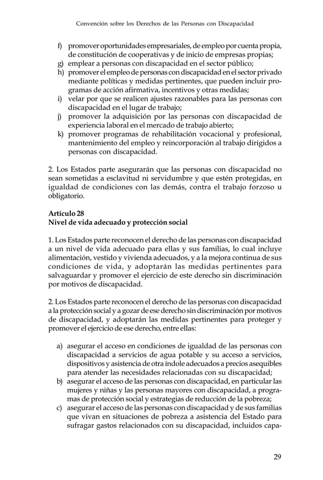 Convencion sobre los derechos humanos de las personas con discapacidad ...