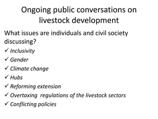 Livestock advocacy and communications: Tanzania scene