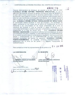 Convenio compra de tierras