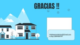 CREDITS: This presentation template was created by
Slidesgo, including icons by Flaticon, and
infographics & images by Freepik and illustrations by
Stories
GRACIAS !!
Adelaperezdelviso@Gmail.com
w.App 2664569797
 