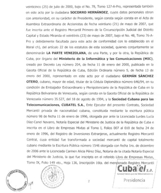 Convenio Cantv Cubatel 01 08