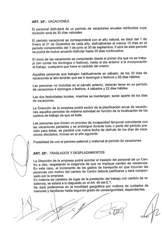 Convenio Colectivo Mercadona 2014