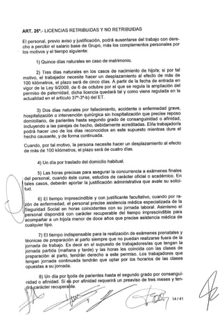 Convenio Colectivo Mercadona 2014