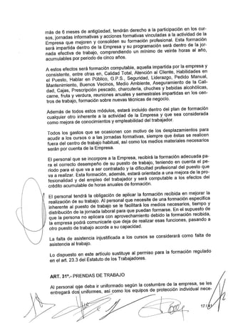 Convenio Colectivo Mercadona 2014