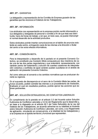 Convenio Colectivo Mercadona 2014