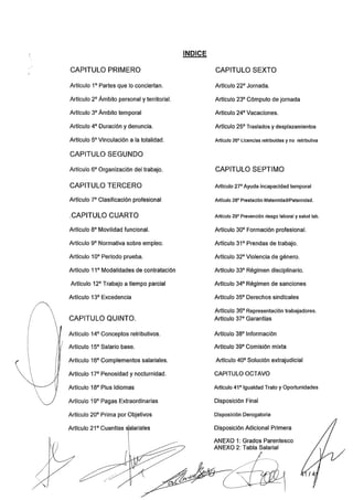 Convenio Colectivo Mercadona 2014