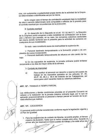 Convenio Colectivo Mercadona 2014