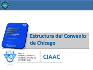 Estructura del Convenio
           de Chicago
CENTRO
INTERNACIONAL DE
ADIESTRAMIENTO DE
AVIACIÓN CIVIL
                    CIAAC
 
