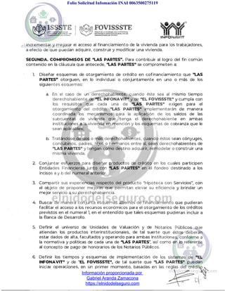 Convenio de colaboracion issste fovissste infonavit 2019 | PDF