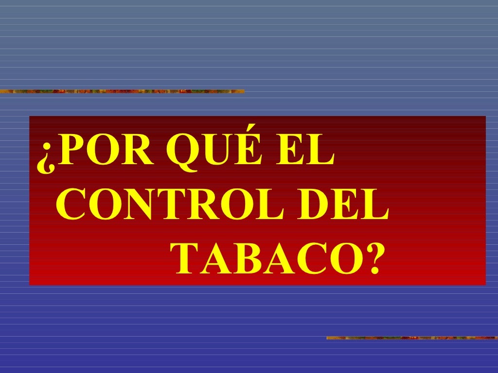 Convenio marco para el control del tabaco